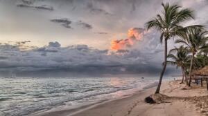 tramonto su una spiaggia delle isole San Blas